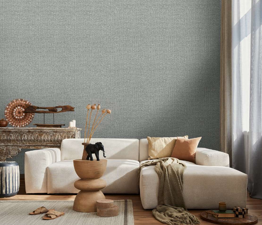 نمونه اجراشده کاغذ دیواری قابل شست‌وشو طرح جودون کربن1 اکستریم والز