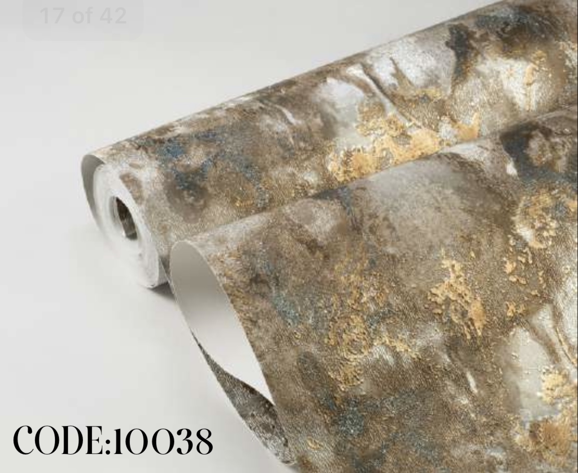 کاغذ دیواری قابل شستوشو طرح پتینه کربن1