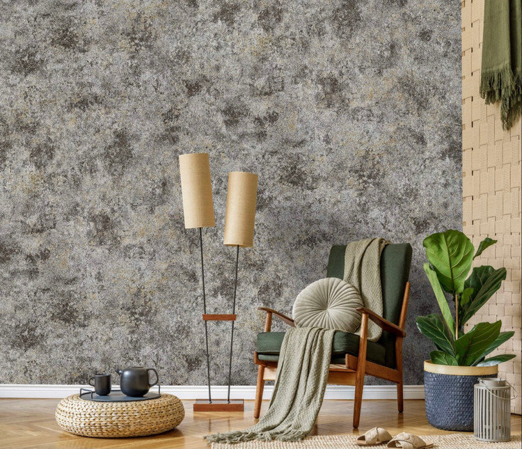 نمونه اجرا شده کاغذدیواری طرح پتینه