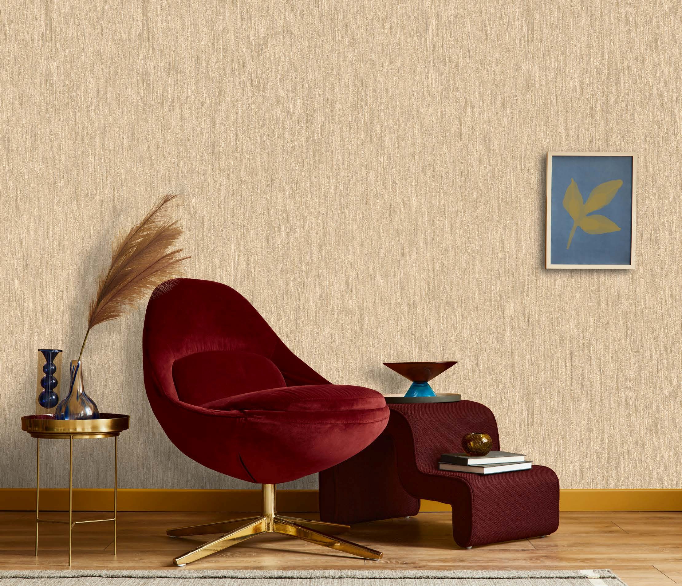 نمونه اجرا شده کاغذدیواری طرح بافت کربن2