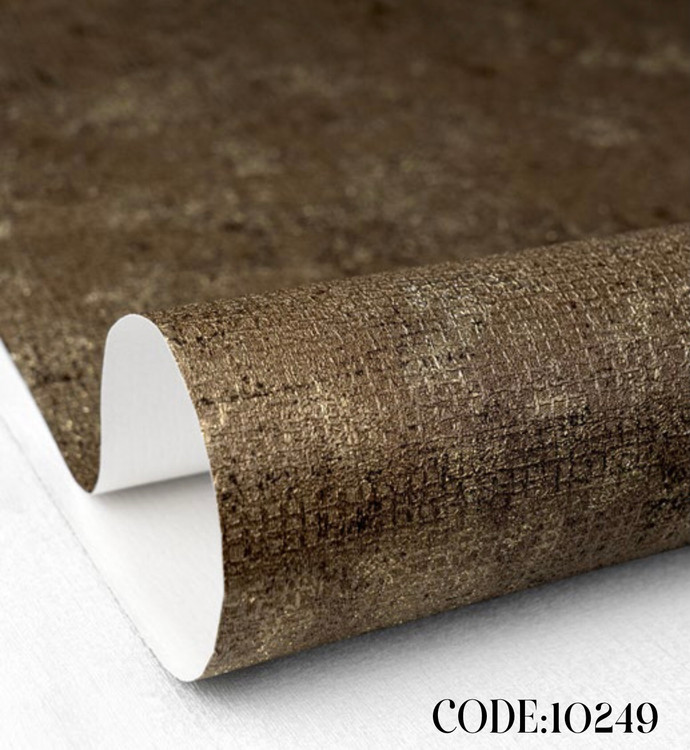 کاغذدیواری قهوه ای قابل شست و شو طرح پتینه