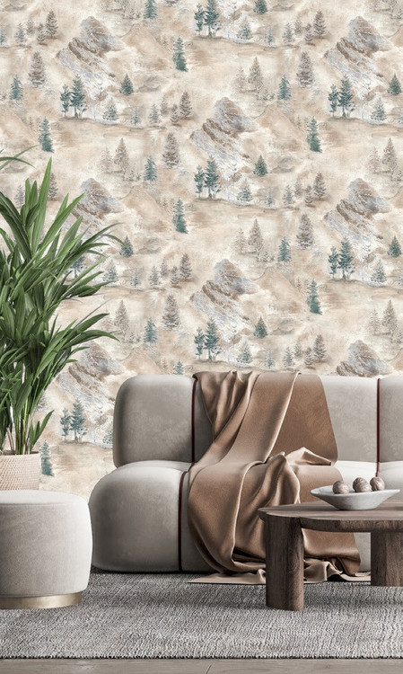 نمونه اجرا شده کاغذدیواری طرح درخت کد 8005