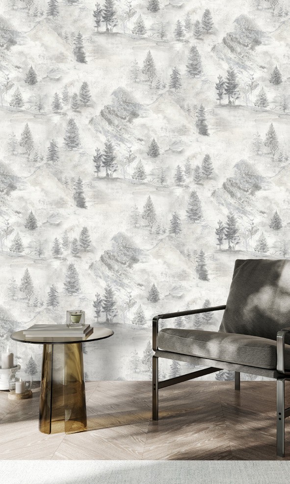 نمونه اجرا شده کاغذدیواری طرح درخت کد 8009