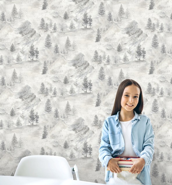 نمونه اجرا شده کاغذدیواری طرح درخت کد 8009