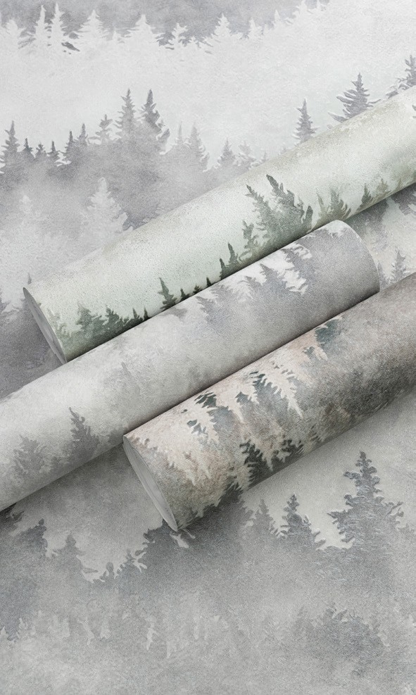 کاغذدیواری قابل شست و شو راکتور طرح درختچه