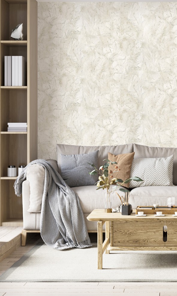 نمونه اجرا شده کاغذدیواری طرح انتزاعی کد 8013