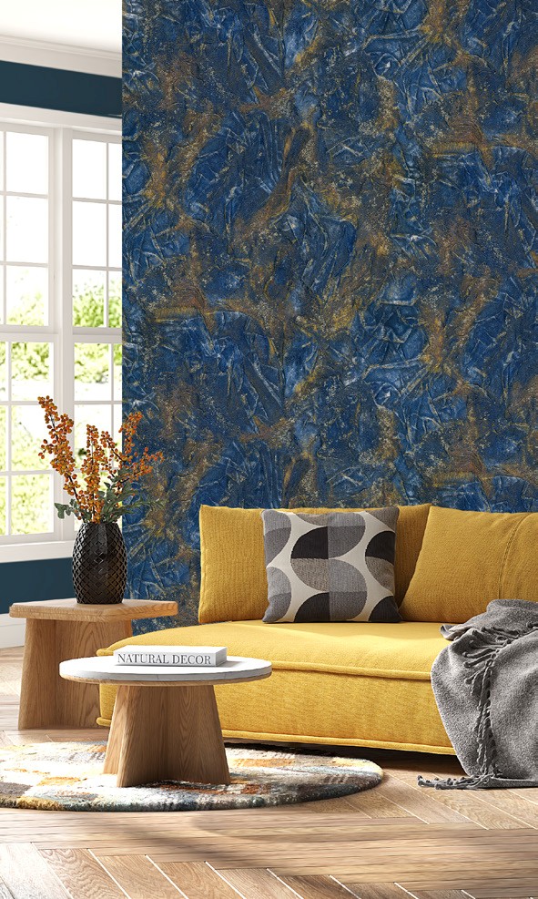 نمونه اجرا شده کاغذدیواری طرح انتزاعی کد 8017