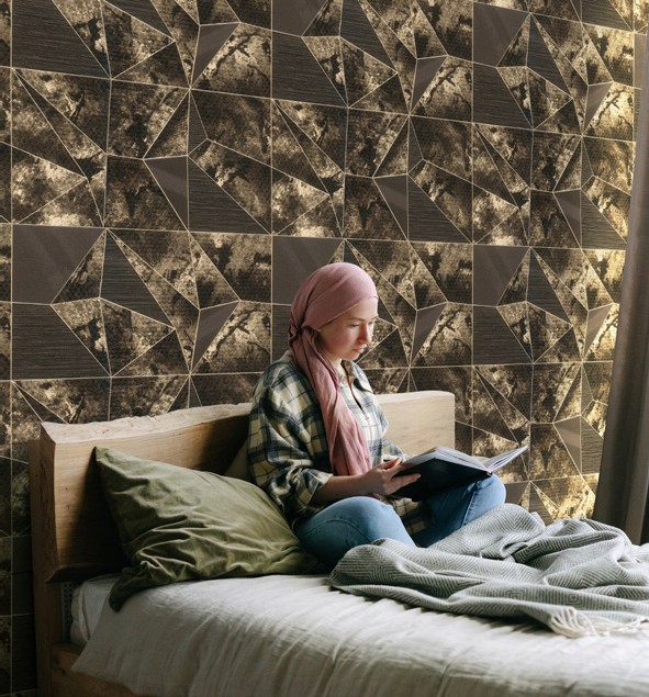 نمونه اجرا شده کاغذدیواری اکستریم والز کد 8034