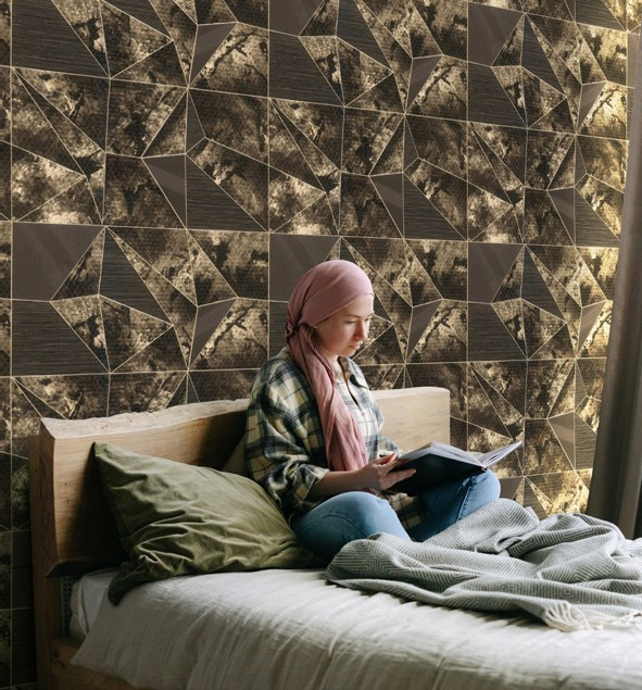 نمونه اجرا شده کاغذدیواری اکستریم والز کد 8034