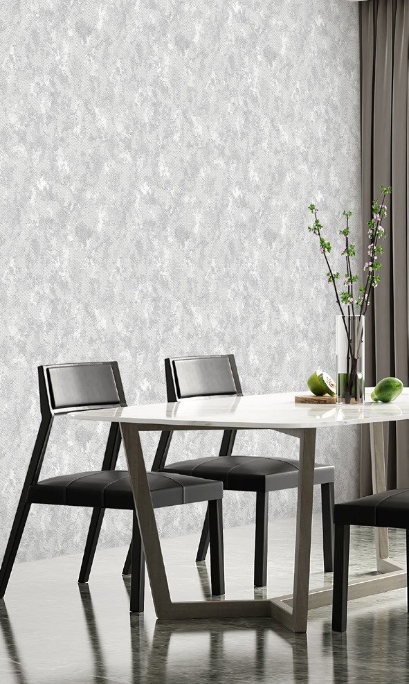 نمونه اجرا شده کاغذدیواری پتینه طرح هندسی کد 8032