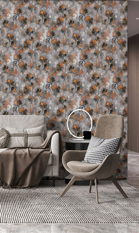 نمونه اجرا شده کاغذدیواری گلدار کد 8045