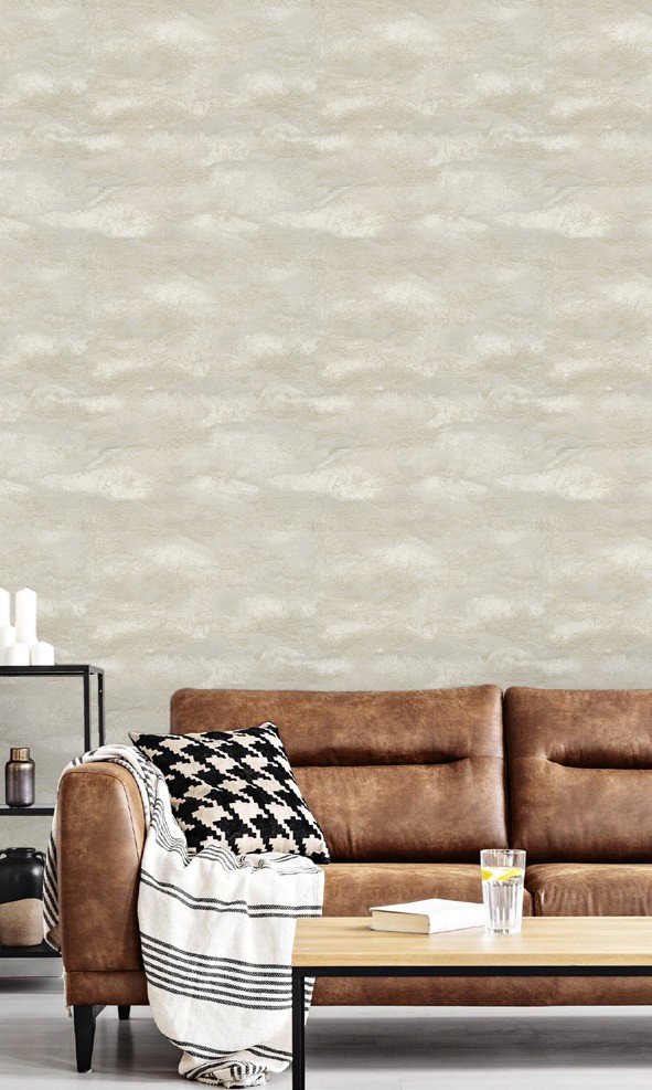 نمونه اجرا شده کاغذدیواری طرح بافت راکتور کد 8056