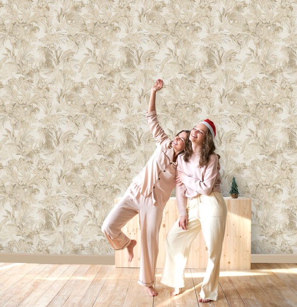 نمونه اجرا شده کاغذدیواری طرح پلنگ اکستریم والز کد 8067