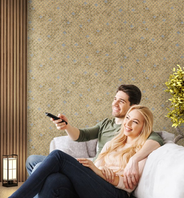 نمونه اجرا شده کاغذدیواری طرح پوست کد 8065