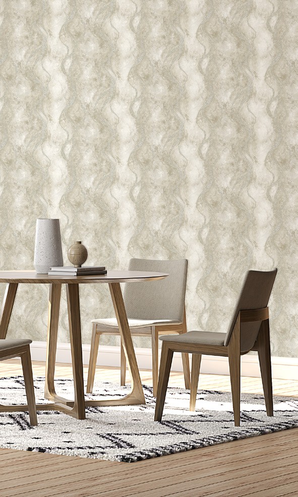 نمونه اجراشده کاغذدیواری طرح انتزاعی کد 8086