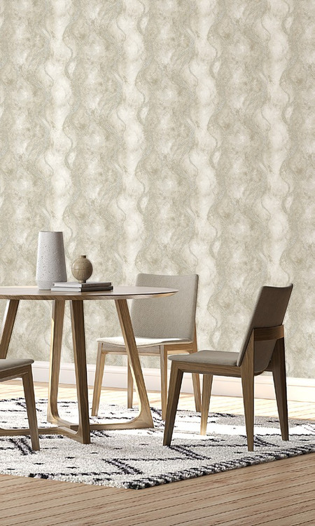 نمونه اجراشده کاغذدیواری طرح انتزاعی کد 8086