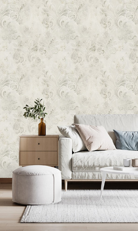 نمونه اجرا شده کاغذدیواری طرح داماسک کد 8113