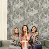 نمونه اجرا شده کاغذدیواری طرح بتن کد 8131