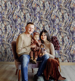 نمونه اجرا شده کاغذ دیواری طرح بتن کد ۸۱۴4