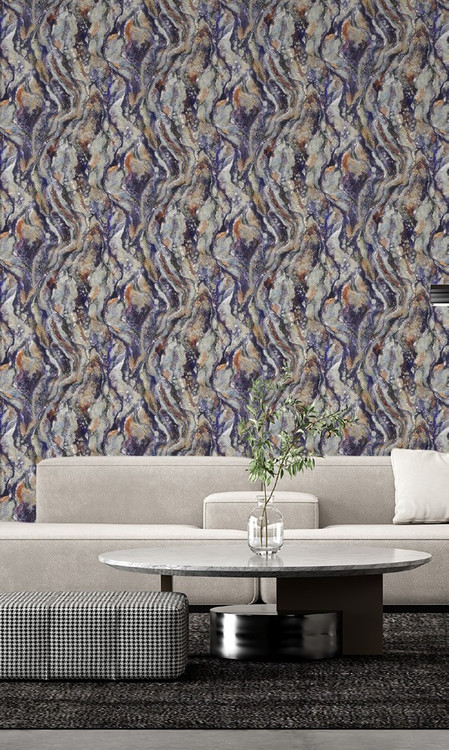 نمونه اجرا شده کاغذ دیواری طرح بتن کد ۸۱۴4