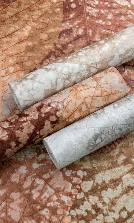 کاغذدیواری طرح برگ راکتور